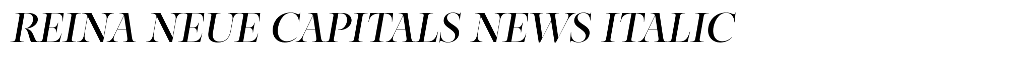 Reina Neue Capitals News Italic image